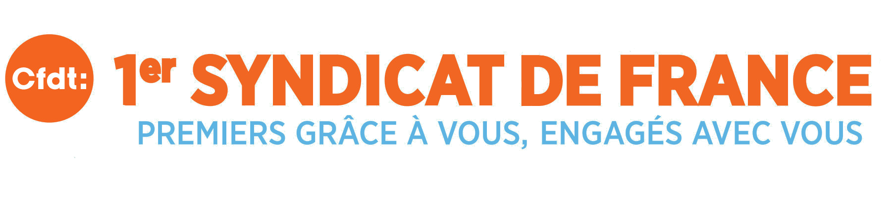 Logo CFDT premier syndicat en France